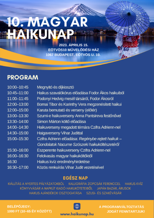 10. Magyar Haikunap program